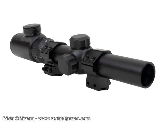 Swiss Arms 1.25-6X26E kikarsikte för luftgevär 11mm sikten