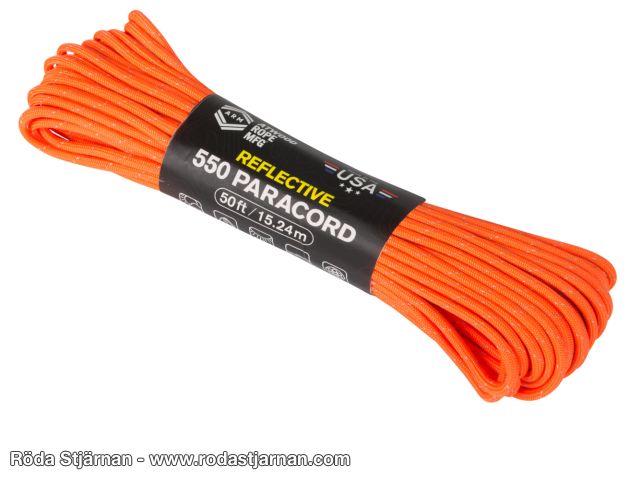 Atwood 550 Paracord Reflective Orange