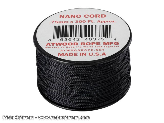 Atwood Nano Cord 91m Svart