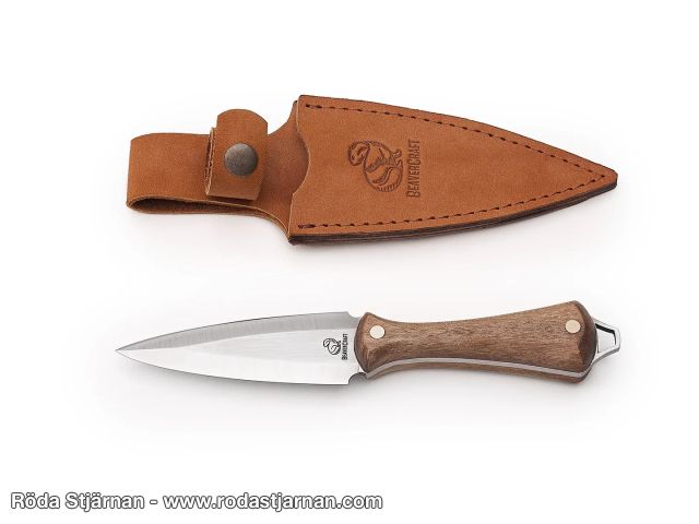 BeaverCraft NCK1 Neck Knife Dagger med lærveske kniver