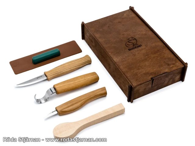 BeaverCraft S13BOX Skjæreset i boks for skje kniver