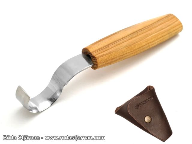 BeaverCraft SK2S Skjekniv 30mm med lærveske kniver