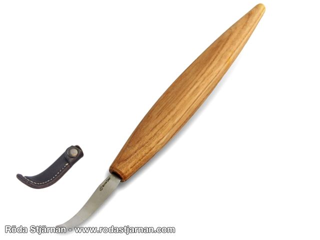 BeaverCraft SK4S Skedkniv med läderfodral