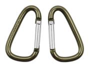 Fosco karabinkroker 4 mm 2-pak grønne