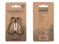 Fosco karabinkroker 5 mm 2-pack grønne karabinkrok