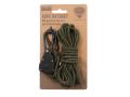 Fosco tauestrammer med karabinkroker 4 m 4 mm grønn tau og paracord