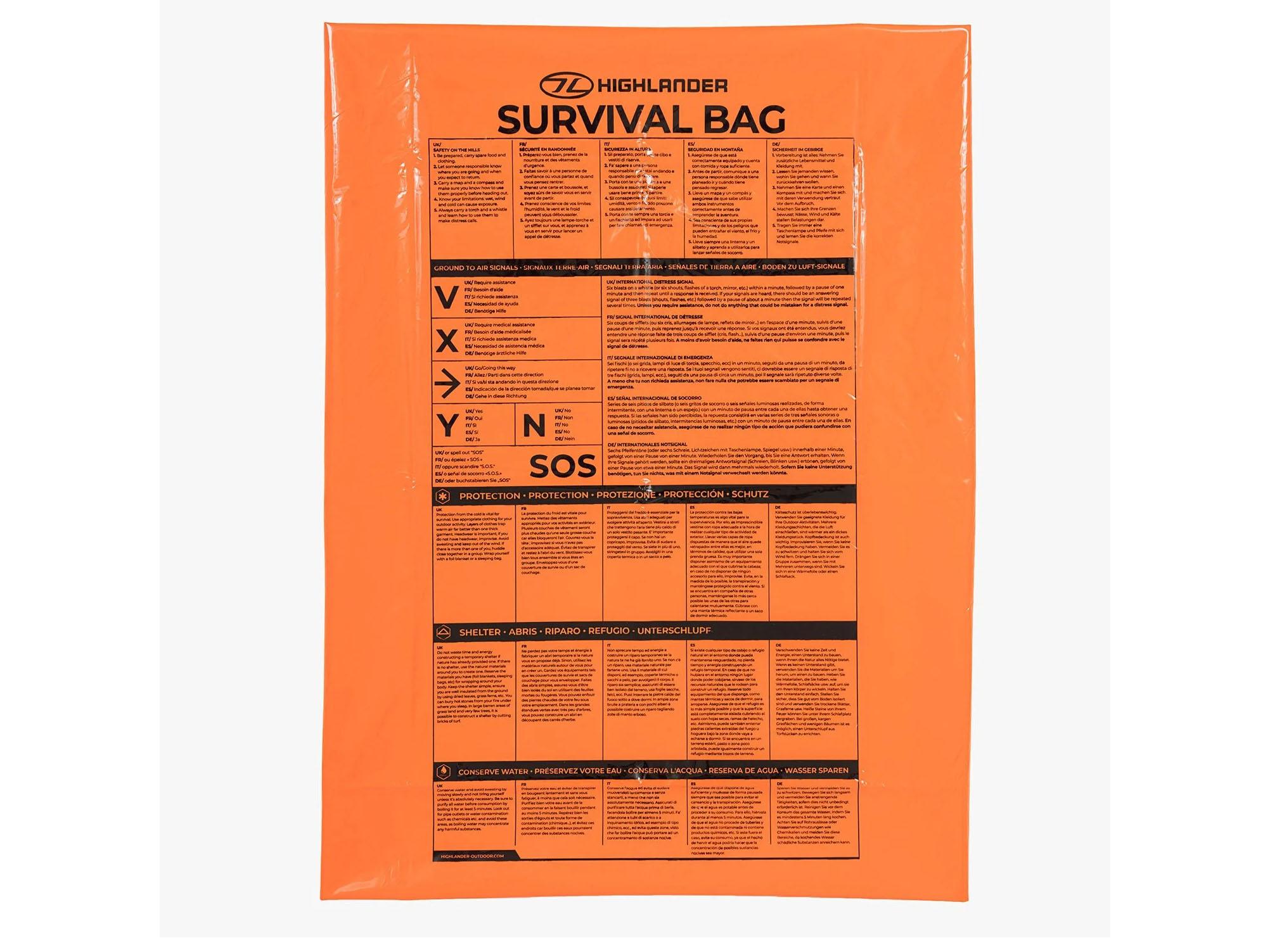 Product Image for Highlander Ekstra stor overlevelsessovepose bivvy bag