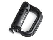 Karabinkrok MOLLE Sort 4-pakning