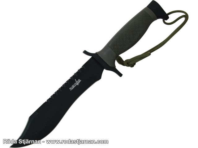 Survivor Tactical Knife Svart 