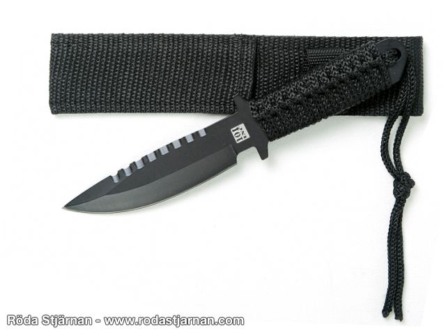 101INC svart kniv 17 cm modell A knivar