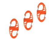 3st Små Karbinkrokar Orange