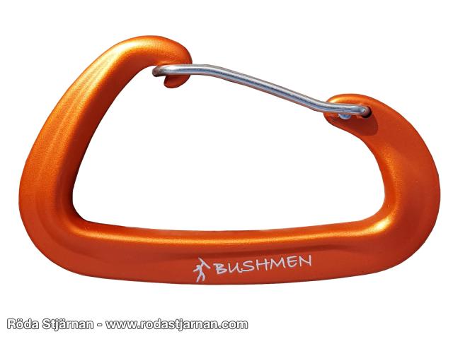 Bushmen Ultralight Karbinhake 12kN orange karbinhake