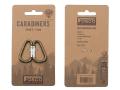 Fosco karbinhakar 4 mm 2-pack gröna karbinhake