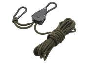 Fosco repspännare med karbinhakar 4 m 4 mm grön