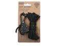 Fosco repspännare med karbinhakar 4 m 4 mm svart rep och paracord