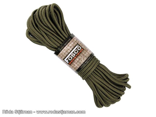 Fosco Universalrep 15M 5mm grönt rep och paracord