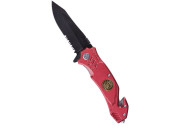 Mil-Tec Kniv Brandkår Röd fällkniv