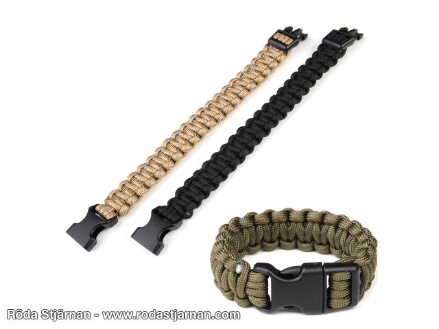 Överlevnadsarmband Paracord 20cm rep och paracord