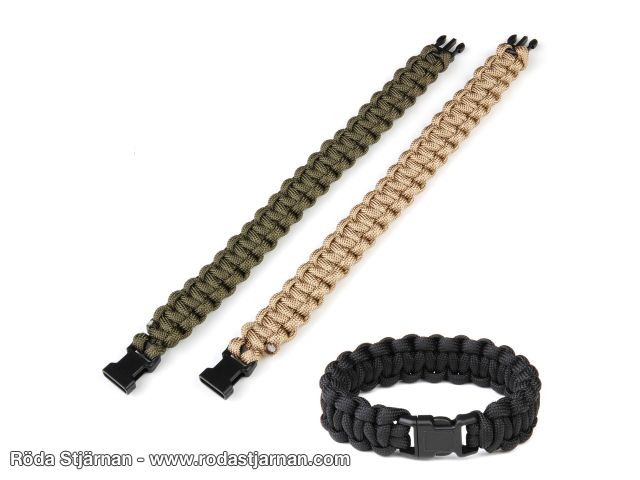 Överlevnadsarmband Paracord 20cm