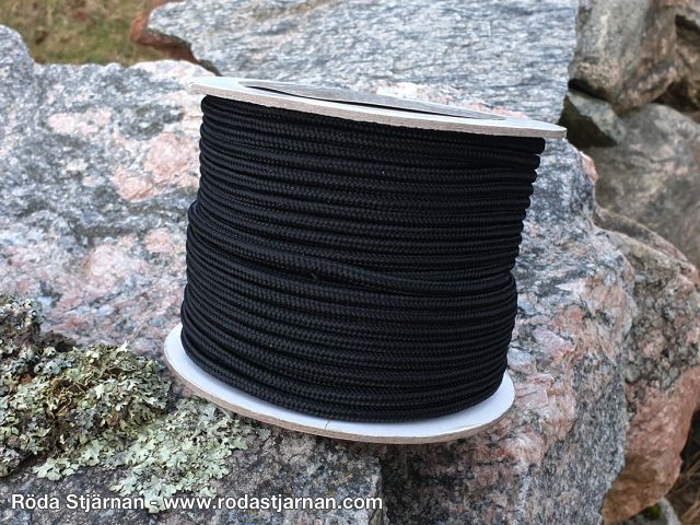 Paracord 5mm Svart 60 Meter