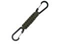 Paracord med dubbla karbinkrokar grön karbinhake
