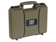 101INC pistol case green in hard plastic