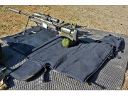 Shooting mat with gun case Black